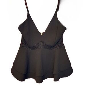 Top – Size Large Revamped Black Lace Mermaid Style